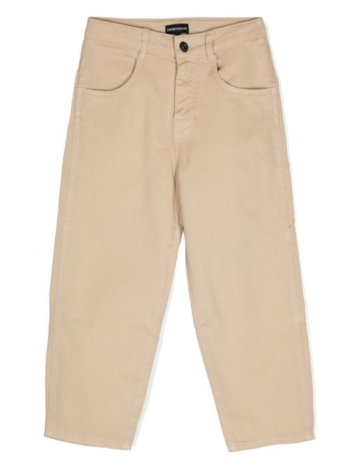 Pantalone bambino beige EMPORIO ARMANI KIDS | 6D4J954N8VZ01P1